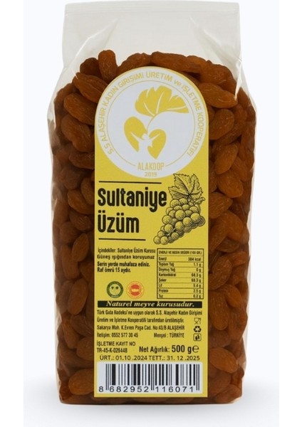 Sultaniye Kuru Üzüm 500 Gr.