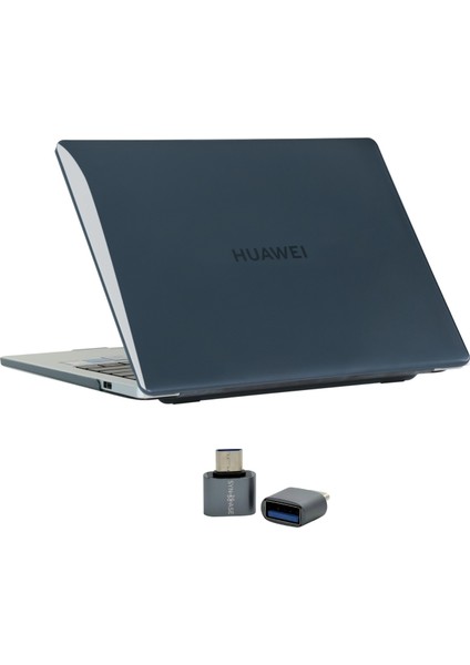 Huawei Matebook D16 Kılıf (2024 Yılı) ile Uyumlu Kristal Parlak Iz Yapmaz Koruyucu Kılıf