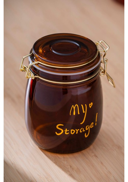 Pierre Klipsli Kapaklı Kavanoz Seti - 14 cm