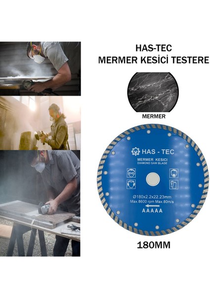 180 mm Mermer Kesici – Diamond Saw Blade | 180 x 2.2 x 22.23 mm