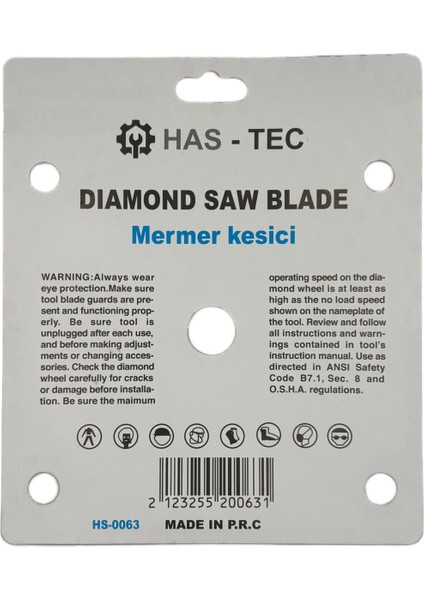 180 mm Mermer Kesici – Diamond Saw Blade | 180 x 2.2 x 22.23 mm fırsatları