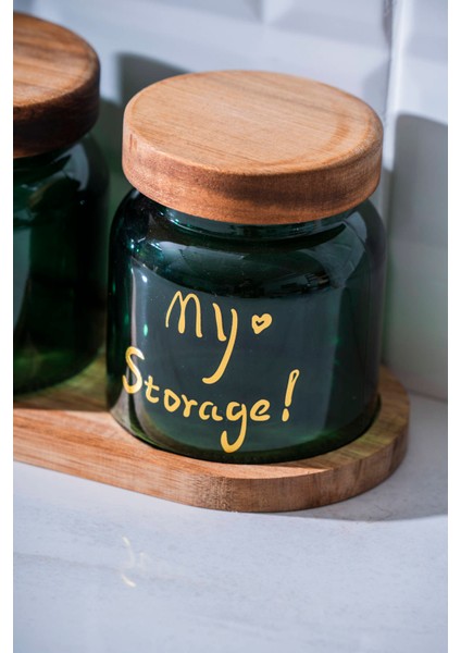 Pierre Akasya Kapaklı Kavanoz Seti - 12 cm fiyatları