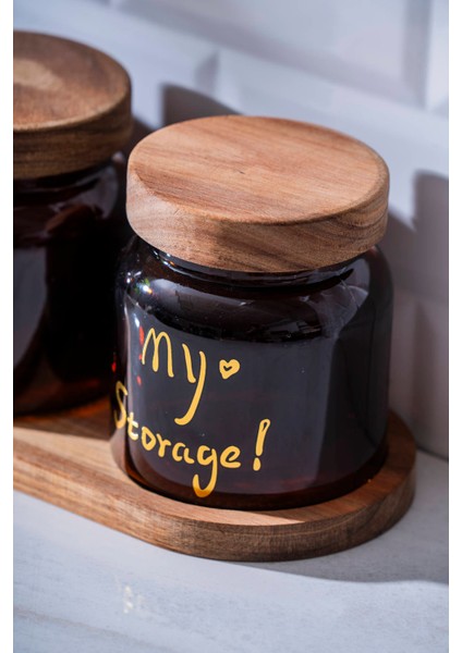 Pierre Akasya Kapaklı Kavanoz Seti - 12 cm fiyatları