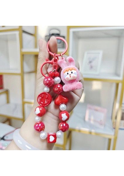 Yeni Crybaby Boncuklu Keychain Sevimli Karikatür Bebek Kolye Telefon Zinciri Anahtarlık Çanta Kolye Aksesuarları E (Yurt Dışından)