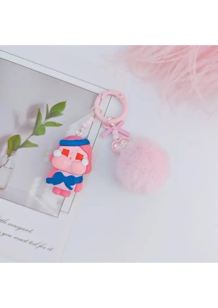 Yeni Mini Crybaby Anahtarlık Çizgi Film Yaratıcı Üç Boyutlu Bebek Okul Çantası Kolye Araba Anahtar Zinciri Lar ve Erkekler Ler C (Yurt Dışından)