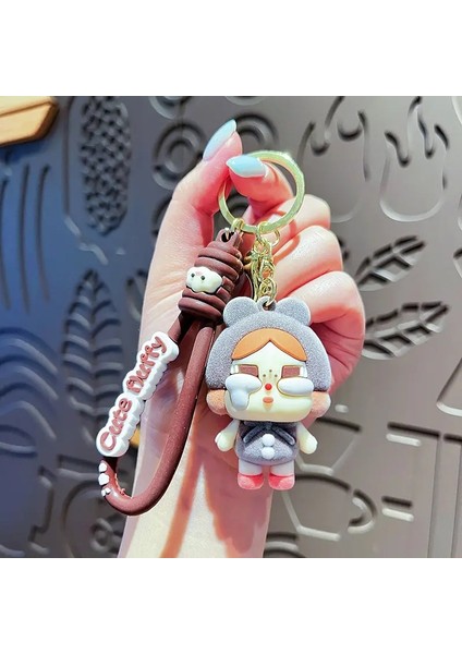 Yeni Kawaii Crybaby Peluş Peluş Anahtarlık Kolye Anime Dıy Sırt Çantası Dekorasyon Araba Zinciri Karikatür Sevimli Eylem Bebek Kız E (Yurt Dışından)