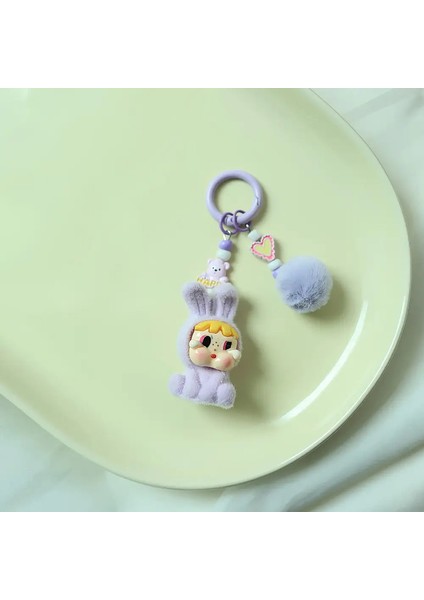 Yeni Çizgi Film Crybaby Keychain Sevimli Flocked Kumaş Bebek Çanta Tahalet Aksesuarları Araba Anahtar Zinciri Moda Si A37 A37-8 (Yurt Dışından)