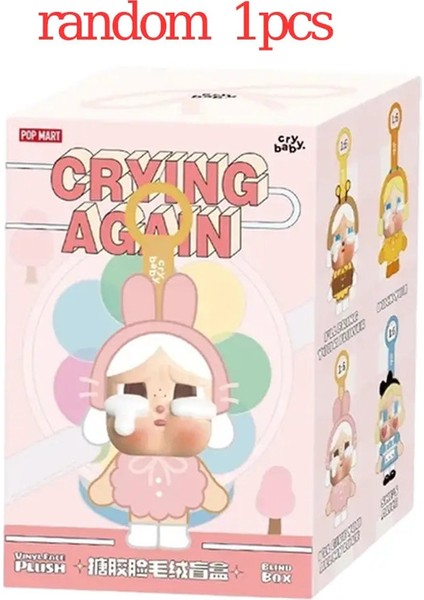 Popmart Crybaby Crying Again Seri Serisi Vinil Oyuncaklar Kawaii Anime Action Figür Caixa Caja Sürpriz Su Dolls Kızlar 1 Adet (Yurt Dışından)