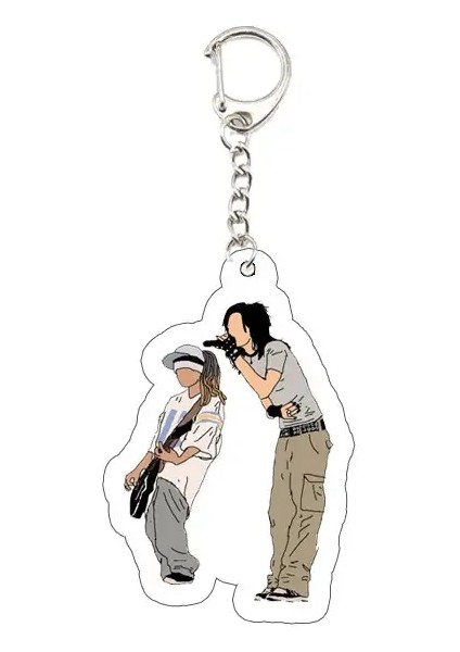 Popüler Şarkıcı Bill Tom Kaulitz Aksesuarlar Için Keyasyon Anahtarlığı Çanta Akrilik Kolye Tokio Otel Anahtar Yüzük Zincirleri Hayranlar Saklığı: Tokio Hotel 8 (Yurt Dışından)