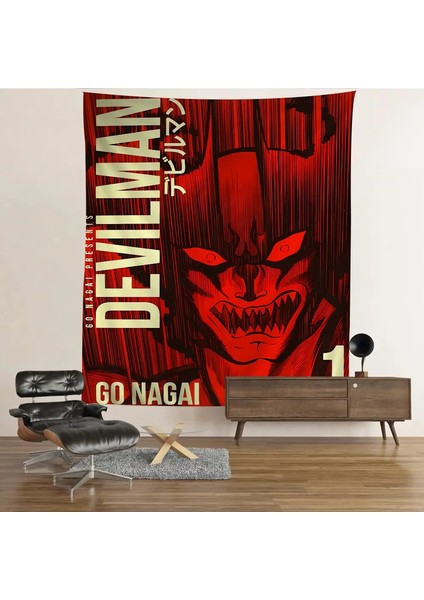 Anime Şeytanman Crybaby Renkli Goblen Duvar Asılı Bohem Duvar Halılar Mandala Duvar Sanat Dekor: Z10/BEDEN: 50X70CM (Yurt Dışından)