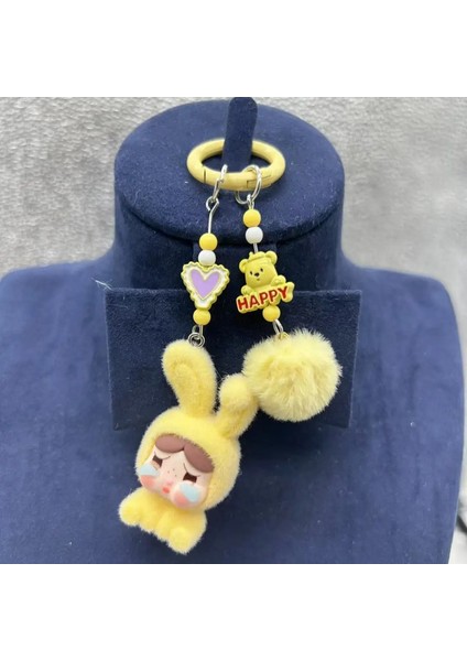 Yeni Crybaby Keychain Üç Boyutlu Bebek Okul Çantası Dekorasyonu Kawaii Karikatür Erkek ve Telefon Zinciri Çocuk Günü Rengi: E (Yurt Dışından)