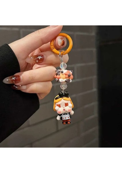 Yeni Crybaby Keychain Anime Karikatür Keyasyon Takımları Kawaii Sırt Çantası Dekorasyon Araba Anahtar Aksesuarları Çocuk Si: E (Yurt Dışından)