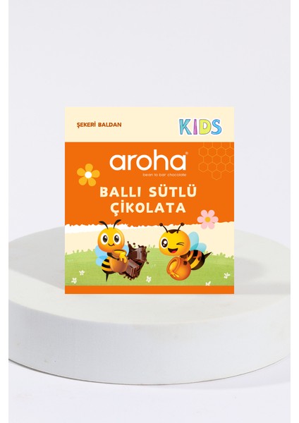 Kids - Ballı Sütlü Çikolata 28 gr | Şekeri Baldan