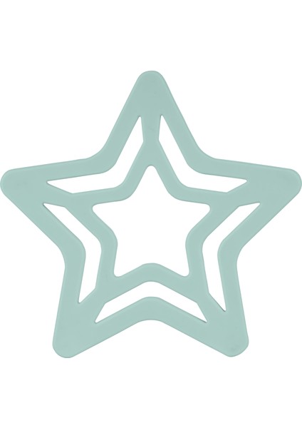 Silikon Yıldız Diş Kaşıyıcı Spring Yeşil