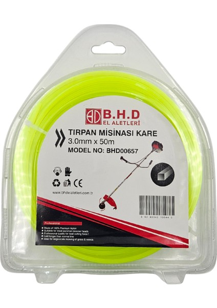 B.h.d BHD00657 3mm 50M Kare Tırpan Misina