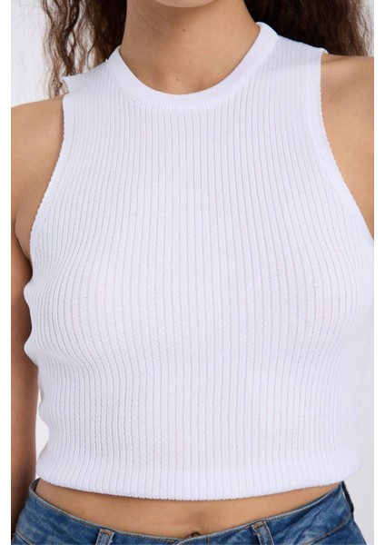 Ribanalı Fit Crop Atlet DNV-000135 indirimleri