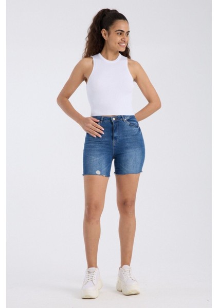 Ribanalı Fit Crop Atlet DNV-000135