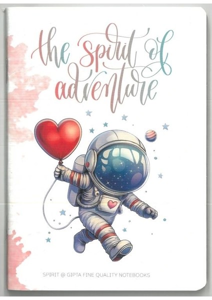 Spırıt Tel Dikişli Karton Kapak A6 60 Yp. Çizgili Defter - Tekli