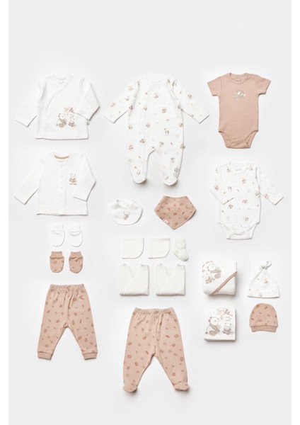 My Baby Kumsal % 100 Coton 20 Li Hastane Çıkışı Dünyamızı Seviyorum Bi Organic Panda Baskılı