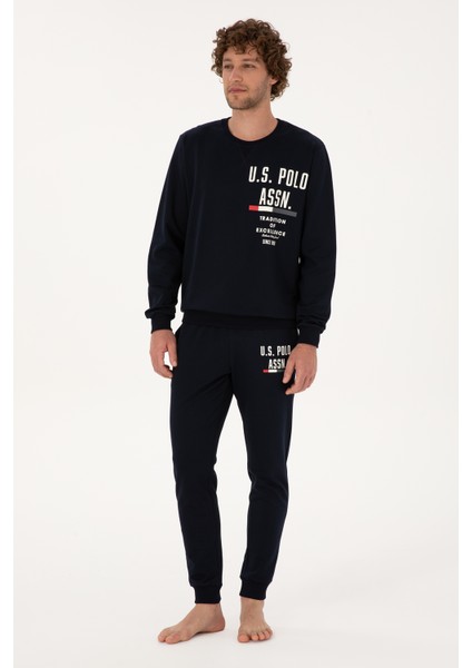 Erkek Lacivert Pijama Takım 50318591-VR033 fırsatları