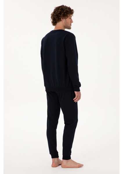 Erkek Lacivert Pijama Takım 50318591-VR033 indirimleri