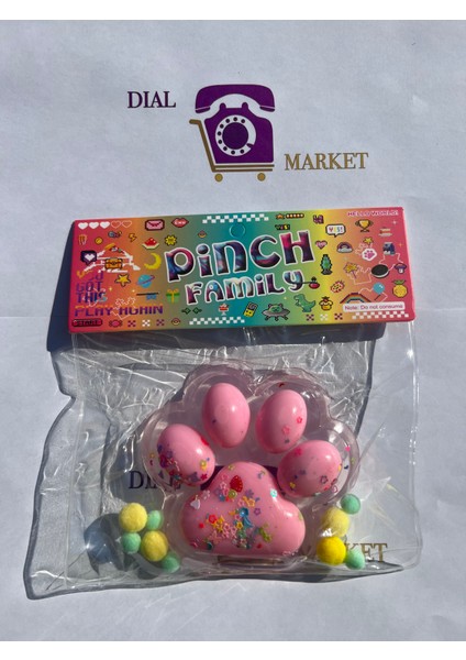 Büyük Kedi Patisi Sukuşi - Taba Squishy - Karışık Renk - 1 Adet fiyatları