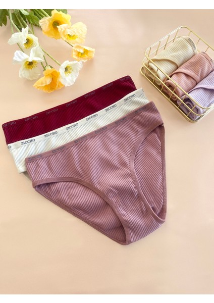 Kutulu 6 Adet Fitilli Bikini Külot Set modelleri