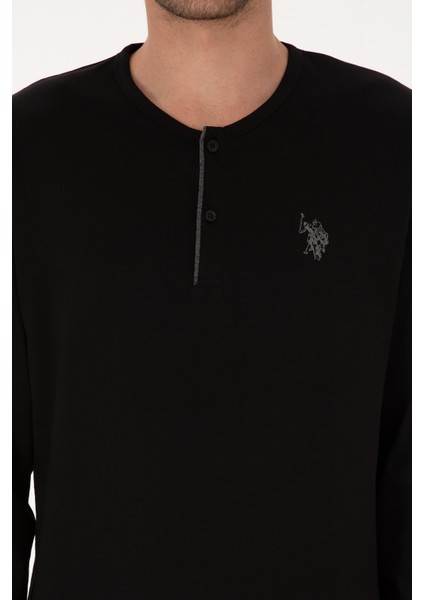 Erkek Siyah Pijama Takım 50318608-VR046