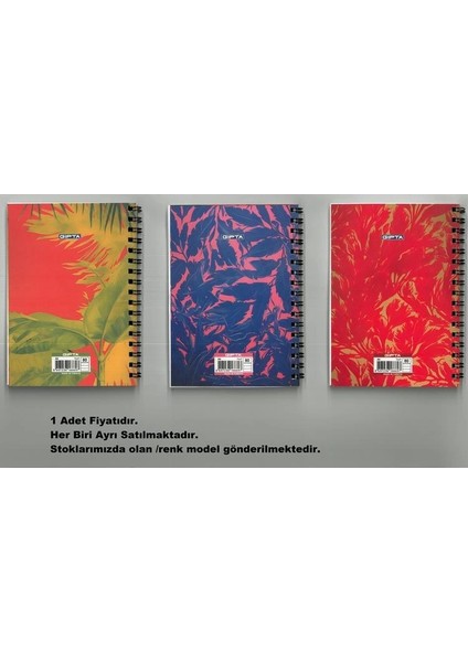 Ibıza Notes A6 Spiralli Karton Kapak 80 Yp. Çizgili Not Defteri fırsatları