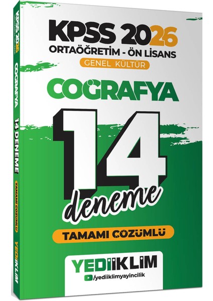2026 Kpss Ortaöğretim Ön Lisans Gy-Gk 5 Li Tüm Dersler 14 Deneme Seti Tamamı Çözümlü