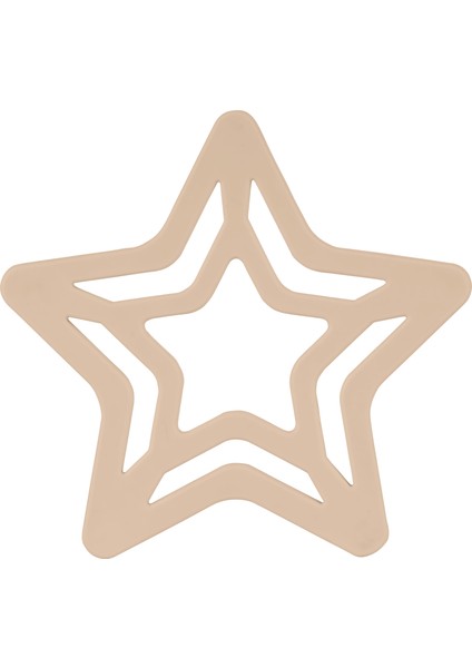 Silikon Yıldız Diş Kaşıyıcı Latte Bej modelleri