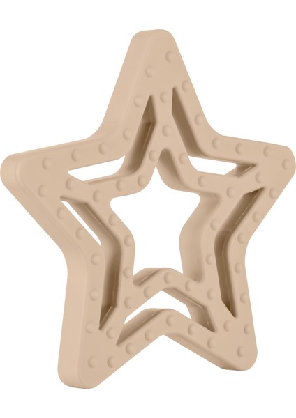 Silikon Yıldız Diş Kaşıyıcı Latte Bej fırsatları