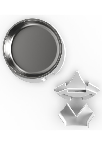 Akıllı Otomatik Kedi Mama Kabı Ekstra Çelik Kase ve Bağlantı Kiti (X8604 Mama Kabı Ile Uyumludur)