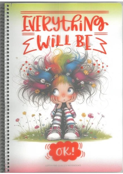 Everythıng Spiralli Pp. Kapak A4 80 Yp. Çizgili Defter - 7733 fırsatları