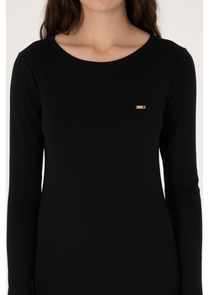 Kadın Siyah Sweatshirt 50315419-VR046