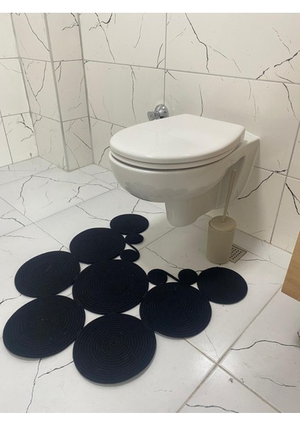 Jüt Klozet Önü Paspas Siyah modelleri