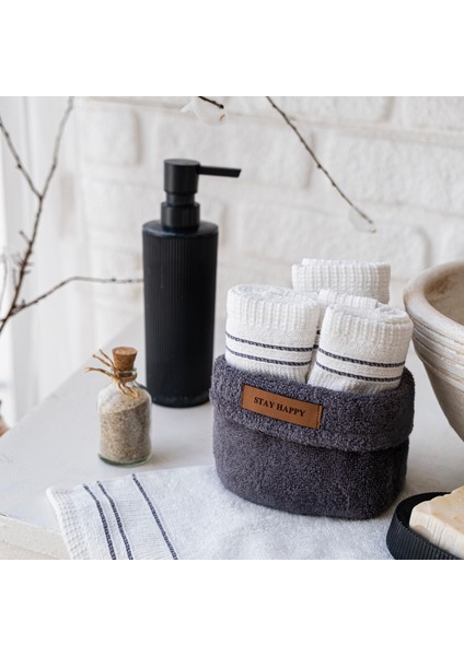 Home Daily 4 Lü Havlu Seti 30X50 Cm-Antrasit fiyatları
