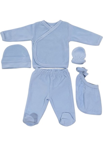 5 Parça Kadife Hastane Çıkışı 0-3 Ay