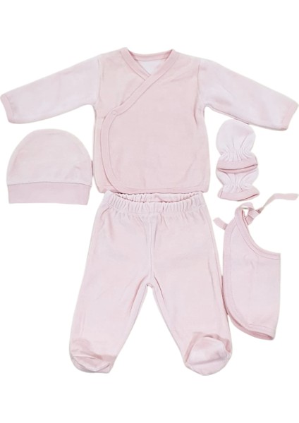 5 Parça Kadife Hastane Çıkışı 0-3 Ay