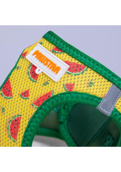 Watermelon Air-Mesh Göğüs Tasması Kedi Köpek Göğüs Tasması Karpuz Desenli Köpek Tasması fiyatları