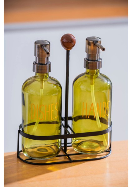 Pierre Metal Standlı Sabunluk Seti - 500 ml
