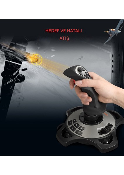 2113 Pro Uçuş Simülatör Joystick Kontrolcü Pc