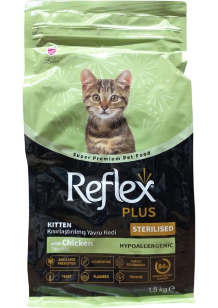 Kitten Tavuklu Kısırlaştırılmış Yavru Kedi Maması 1,5 kg
