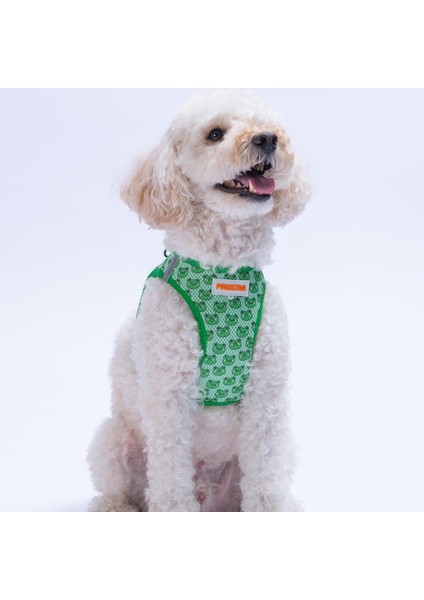 Frog Air-Mesh Göğüs Tasması Kedi Köpek Göğüs Tasması Kurbağa Desenli Köpek Tasması modelleri