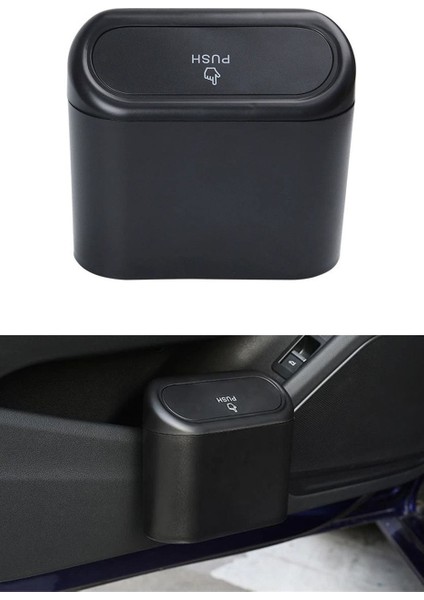 Oto Araba Çöp Kutusu Kapaklı Organizer + Araç Içi Uzayan Ayarlanabilir Ön Cam ve Torpido Üstü Teleskopik Telefon Tutacağı modelleri