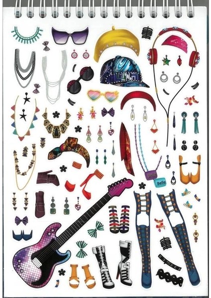Style On K9006 Stıckerlı Moda Tasarım Defteri 14X20 Sketch Book modelleri