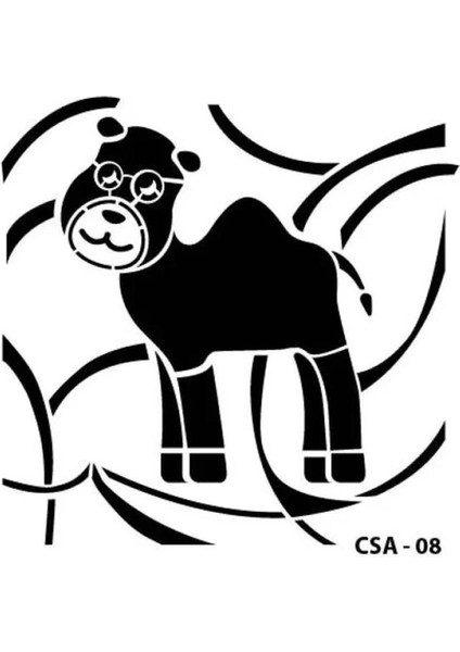 Miart Csa-08 Stencil Şablon 15X15 - Deve