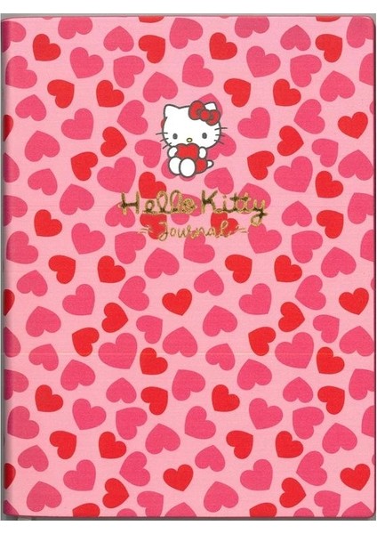 Vıctorıa's Journals 524-1930 Hello Kıtty Smyth Flexy Esnek Vegan Deri Kapaklı 13X18 80 Gr. 80 Yaprak Çizgili Defter