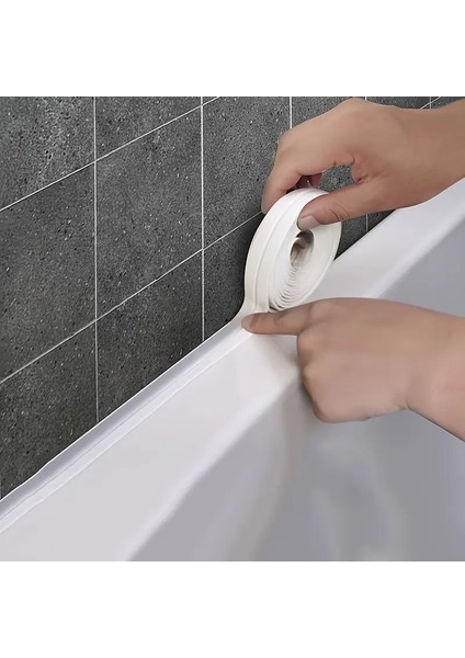 Sızdırmaz Su Geçirmez Kenar Bandı – Banyo, Küvet, Lavabo, Tezgah ve Duşakabin Için 38MM x 3.2m fırsatları