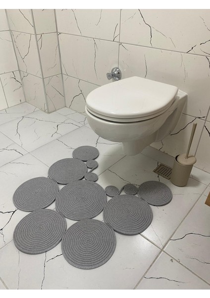 Jüt Klozet Önü Paspas Gri